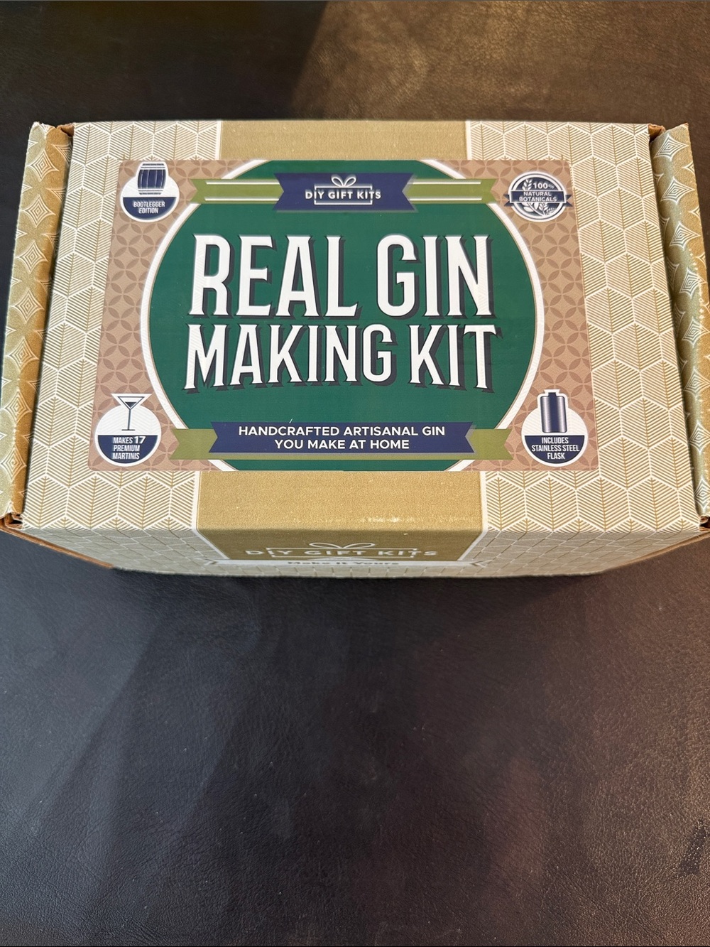 Real Gin Making Kit - Green & Gold DIY Gin Kit